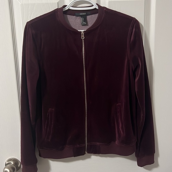 Zip Up Velour Sweater - Picture 2 of 4